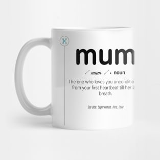 Mum  Definition  Gift Typography Print Art Print Printable Quotes Mug